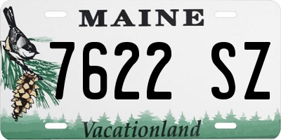ME license plate 7622SZ