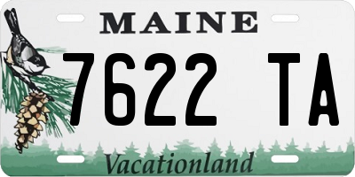 ME license plate 7622TA