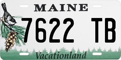 ME license plate 7622TB