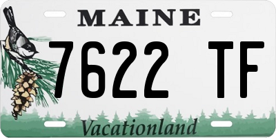 ME license plate 7622TF