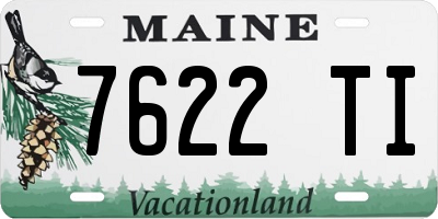 ME license plate 7622TI