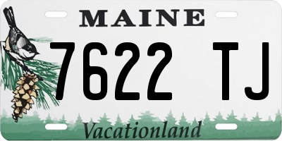 ME license plate 7622TJ
