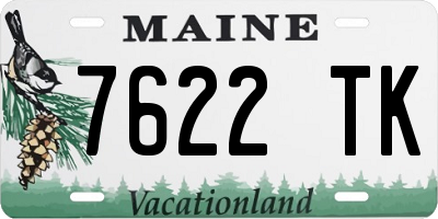 ME license plate 7622TK