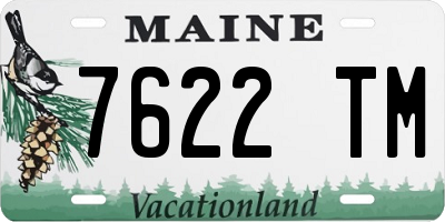 ME license plate 7622TM