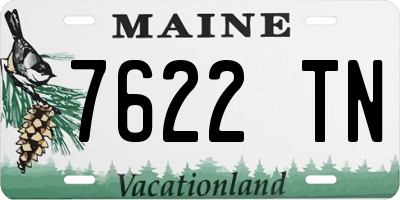 ME license plate 7622TN