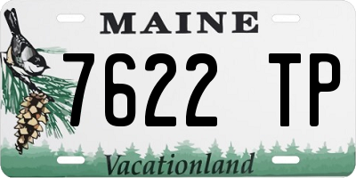 ME license plate 7622TP