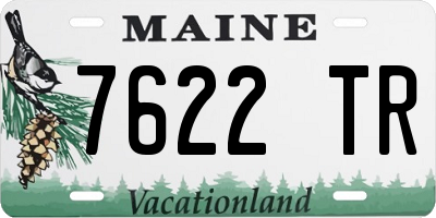 ME license plate 7622TR
