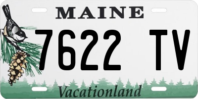 ME license plate 7622TV