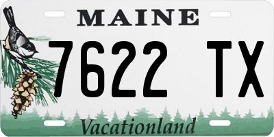 ME license plate 7622TX