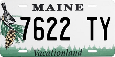 ME license plate 7622TY