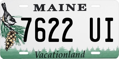 ME license plate 7622UI