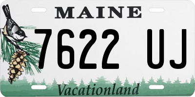 ME license plate 7622UJ