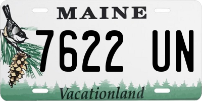 ME license plate 7622UN