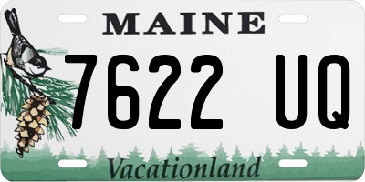 ME license plate 7622UQ