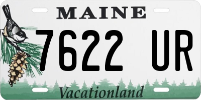 ME license plate 7622UR