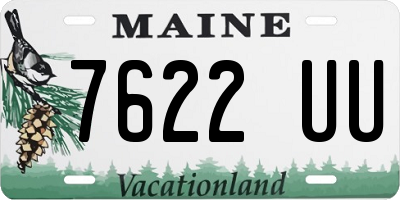 ME license plate 7622UU