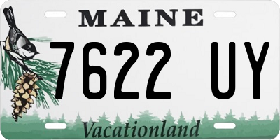 ME license plate 7622UY