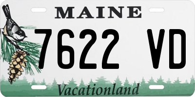 ME license plate 7622VD
