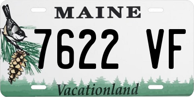 ME license plate 7622VF