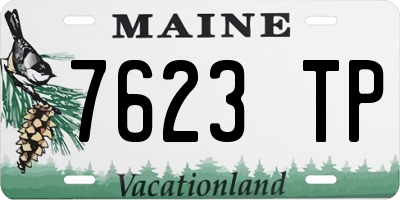 ME license plate 7623TP