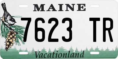 ME license plate 7623TR