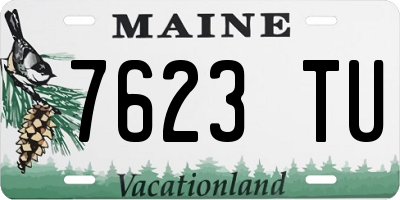 ME license plate 7623TU