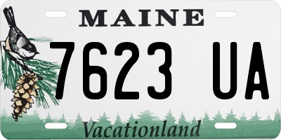 ME license plate 7623UA