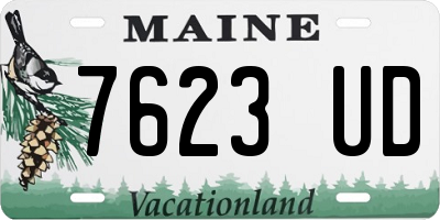ME license plate 7623UD