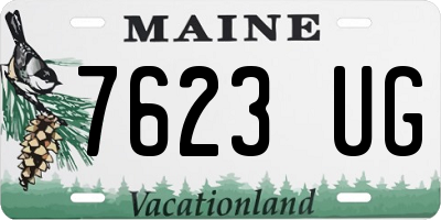 ME license plate 7623UG