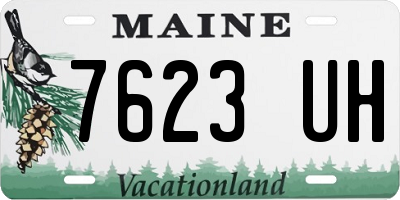 ME license plate 7623UH
