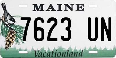 ME license plate 7623UN