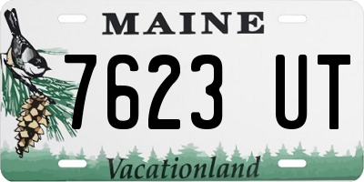 ME license plate 7623UT