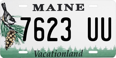 ME license plate 7623UU