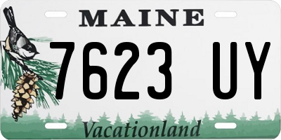 ME license plate 7623UY