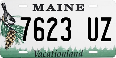 ME license plate 7623UZ