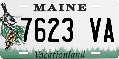 ME license plate 7623VA