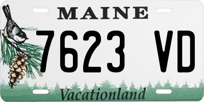 ME license plate 7623VD