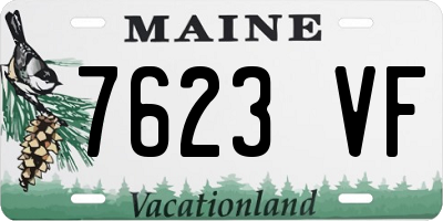ME license plate 7623VF