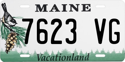 ME license plate 7623VG