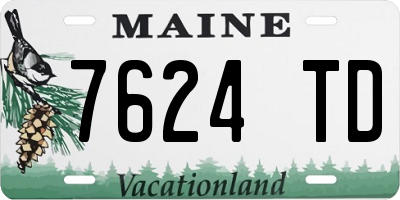 ME license plate 7624TD