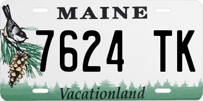 ME license plate 7624TK
