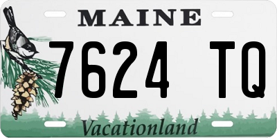 ME license plate 7624TQ