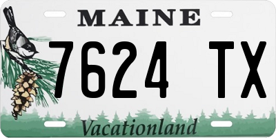 ME license plate 7624TX