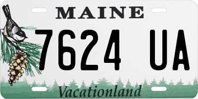 ME license plate 7624UA