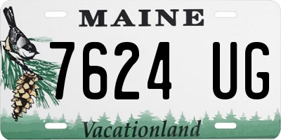 ME license plate 7624UG