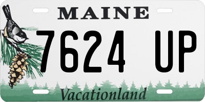ME license plate 7624UP