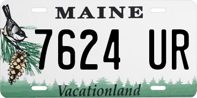 ME license plate 7624UR