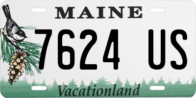 ME license plate 7624US