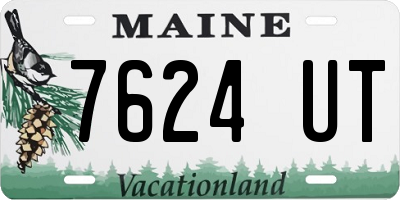 ME license plate 7624UT