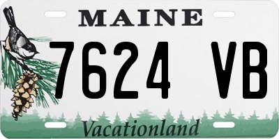 ME license plate 7624VB